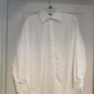 Eton Wrinkle Free Cotton Men’s White Dress Shirt